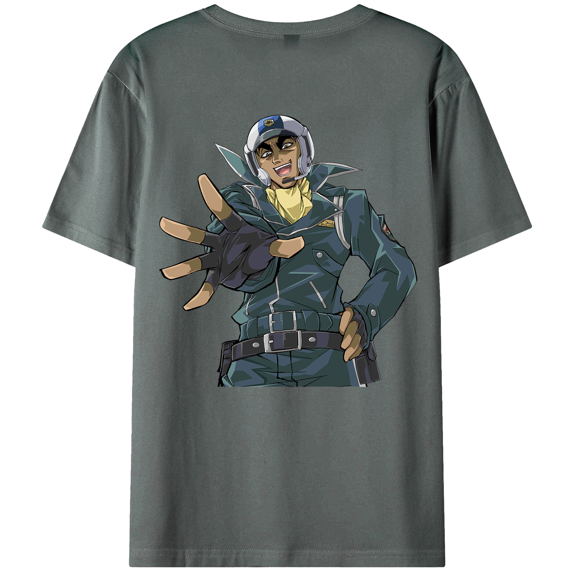 （画像用） 遊☆戯☆王 Yu-Gi-Oh! 綿100％ メンズ半袖Tシャツ（バックプリント） 通気性